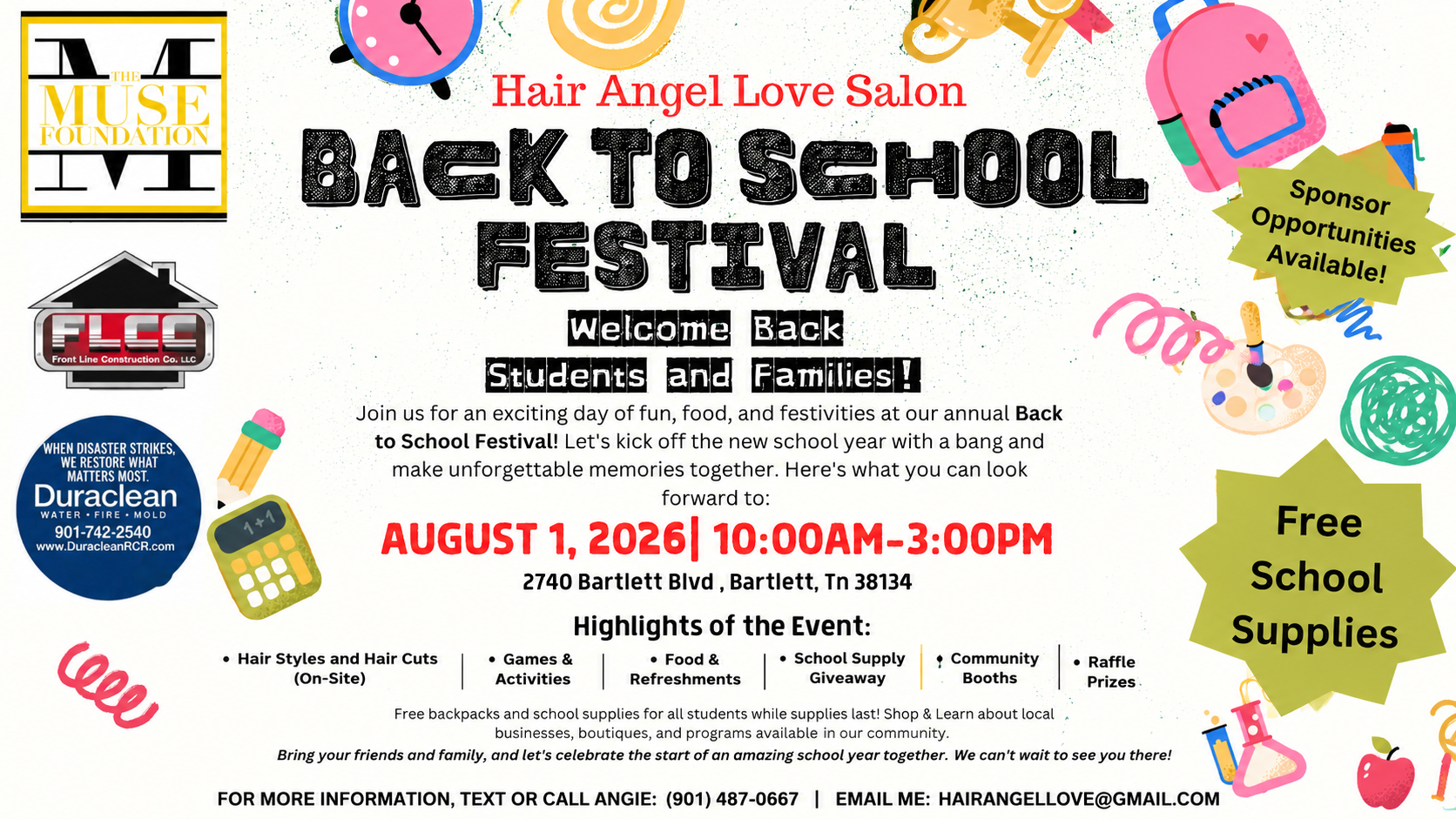 Memphis Back to School Backpack Giveaway — August 2026